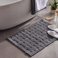 [Hometech] Jacquard Bathmat, 70x120 cm, Dark Grey