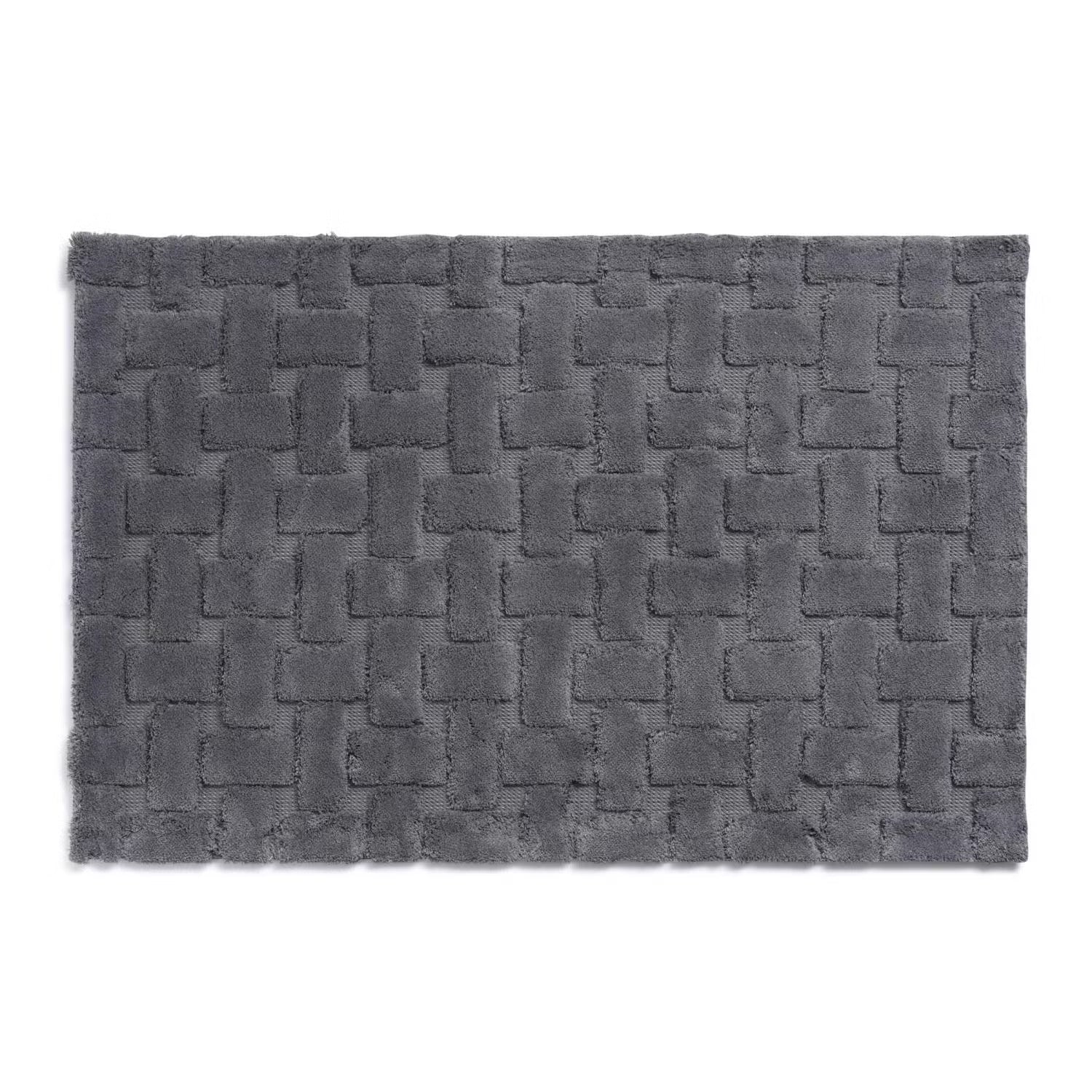 [Hometech] Jacquard Bathmat, 70x120 cm, Dark Grey
