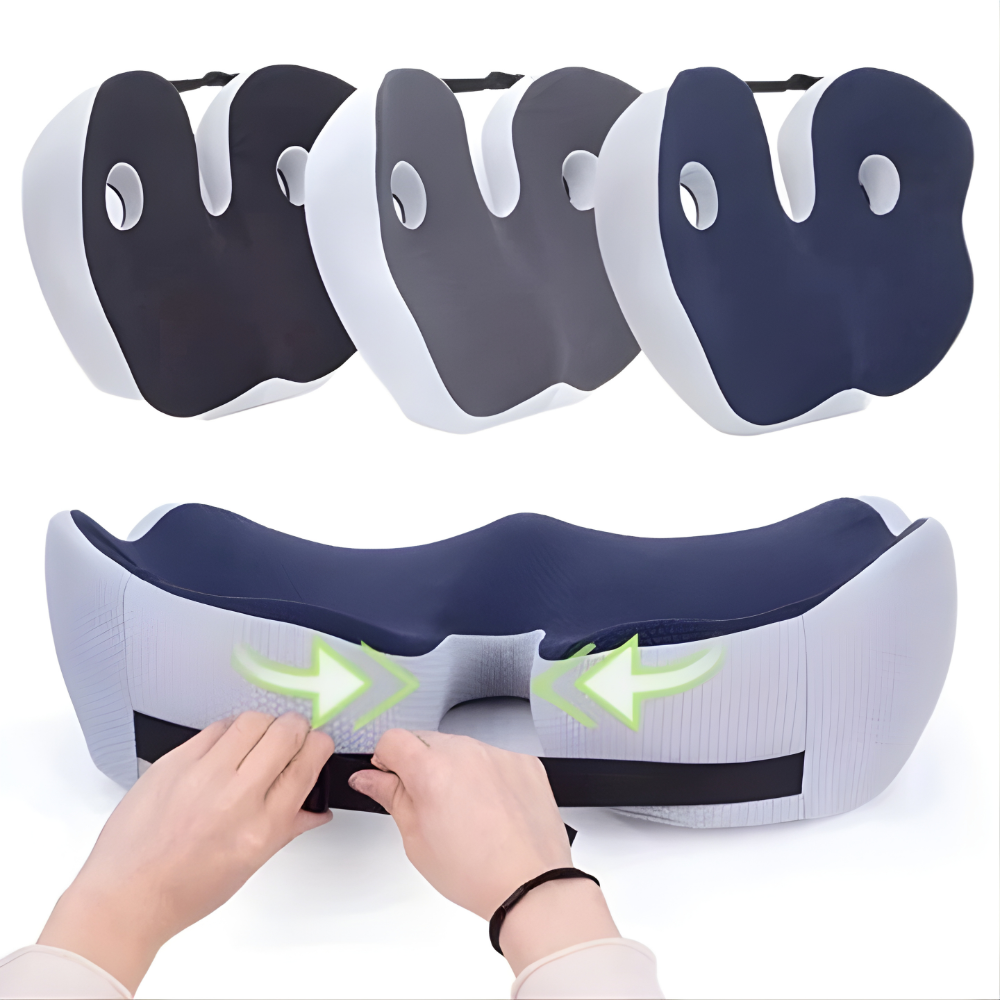 [Hometech] Adjustable Memory Foam Sit Bone Relief Seat Cushion