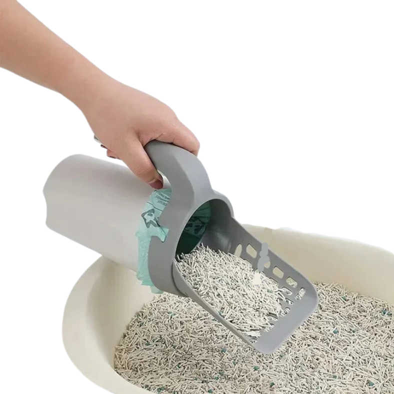 [Hometech] Cat Litter Scoop with Integrated Waste Container and Sifter