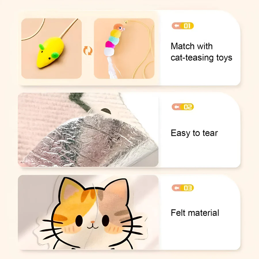 [Hometech] Wall Mounted Cat Scratching Post