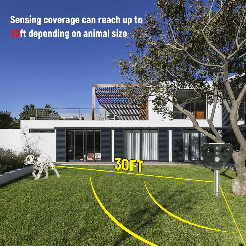 [Hometech] Ultrasonic Bird Repeller, Solar Powered