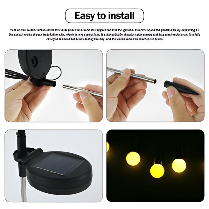 [Hometech] Solar Firefly Garden Lights