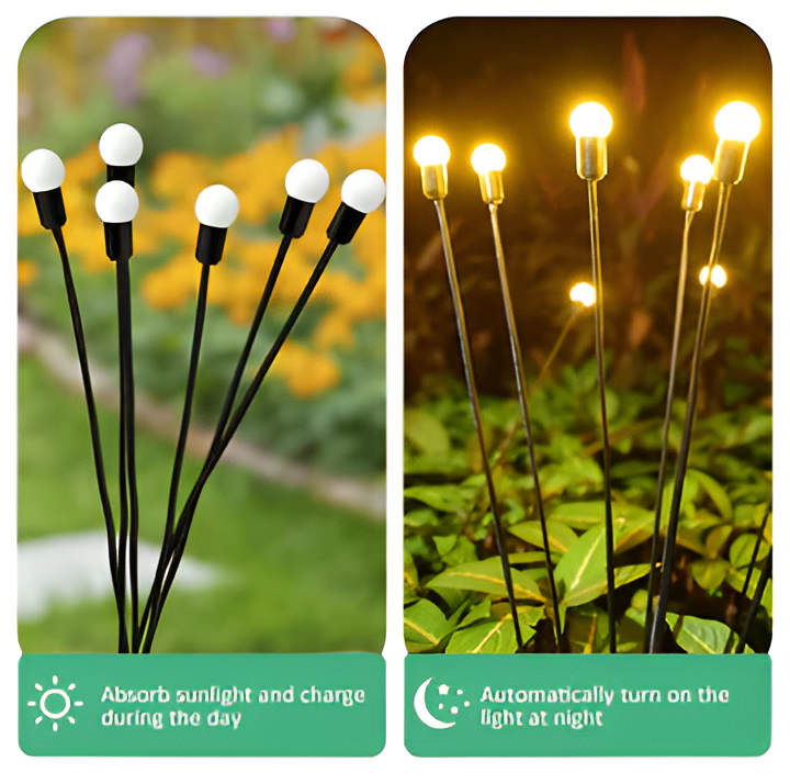 [Hometech] Solar Firefly Garden Lights