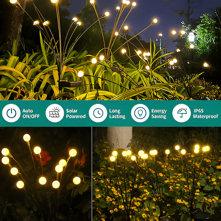 [Hometech] Solar Firefly Garden Lights