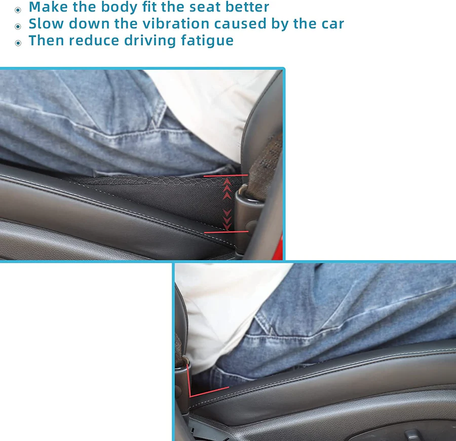 [Hometech] Car Seat Cushion for Shorter Drivers