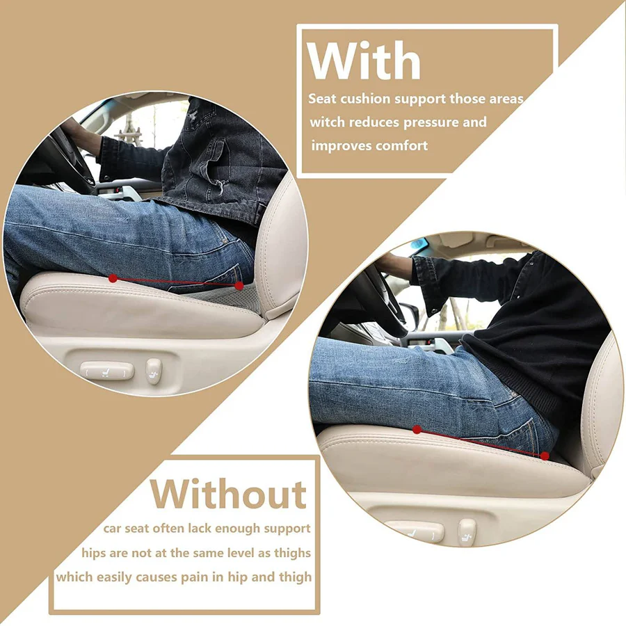 [Hometech] Car Seat Cushion for Shorter Drivers