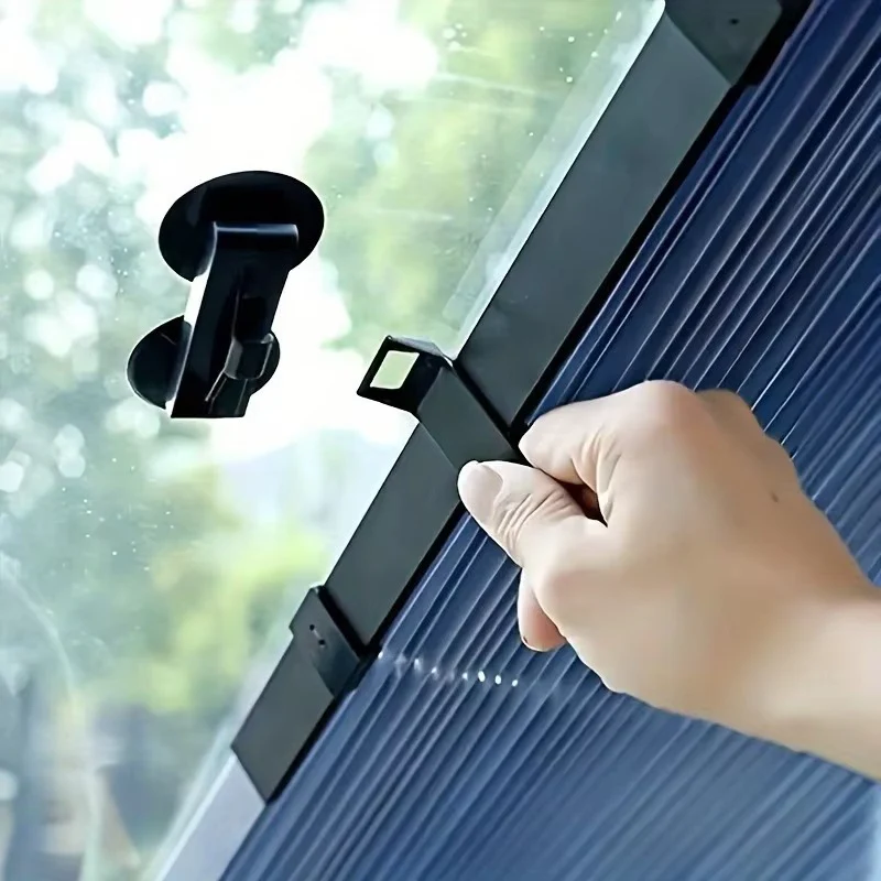 [Hometech] Retractable Car Windshield Sunshade Curtain Set for Front and Rear Windshields