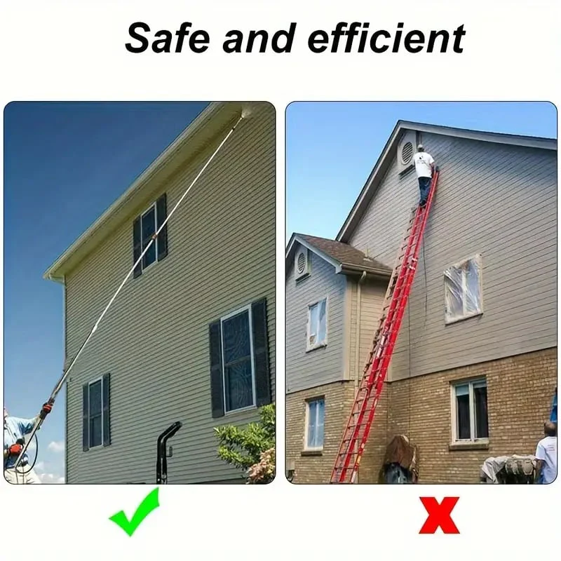 [Hometech] 4000 PSI Telescoping High Pressure Washer Wand Set for Gutter & Roof Drainage & Walls Cleaning