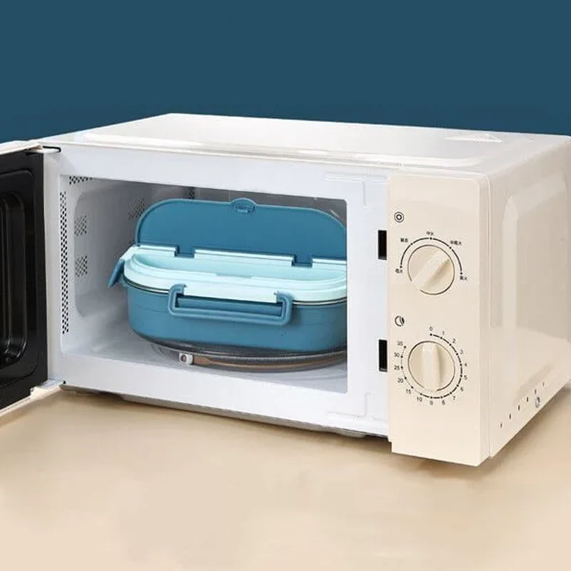 [Hometech] Thermal Lunch Box with 4 Compartments, Stainless Steel