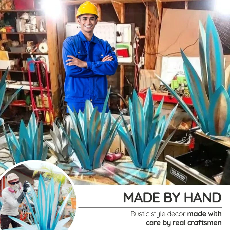 [Hometech] Agave Americana Metal Decorative Plant