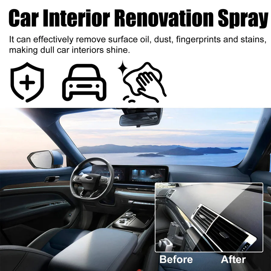 [Hometech] Professional Car Interior Cleaner Set of 3