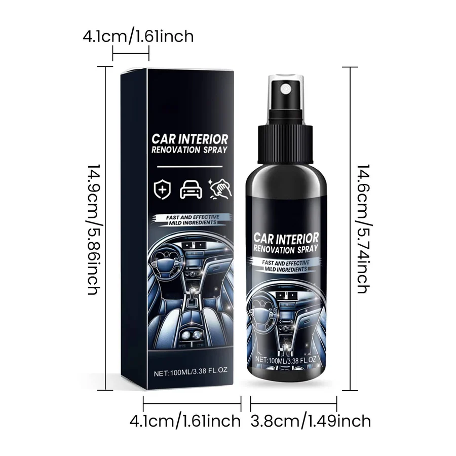 [Hometech] Professional Car Interior Cleaner Set of 3