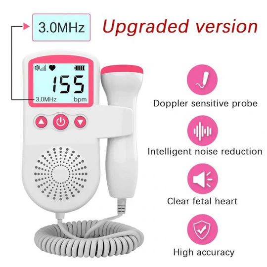 [Hometech] Fetal Doppler Heart Rate Monitor with Sound Detector
