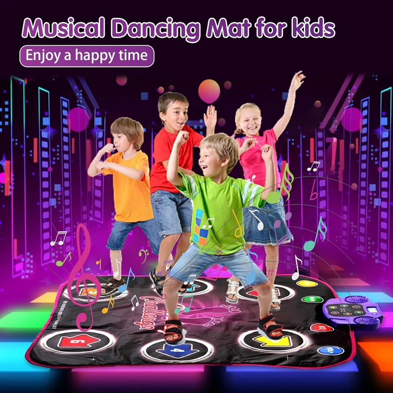 [Hometech] Interactive Dance Mat with 5 Levels of Fun and Challenges for Kids