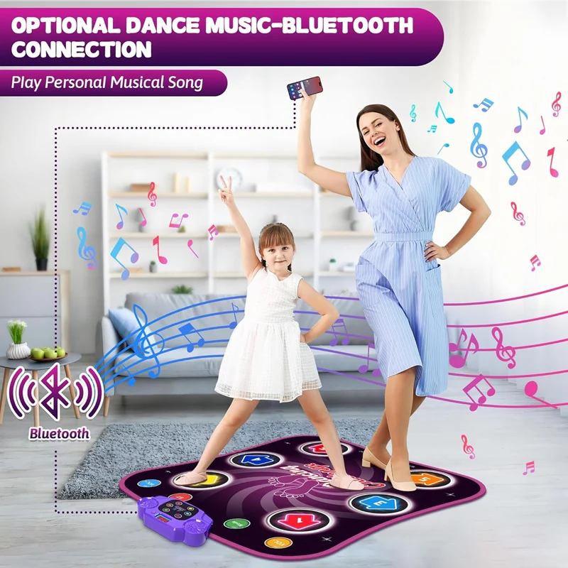 [Hometech] Interactive Dance Mat with 5 Levels of Fun and Challenges for Kids