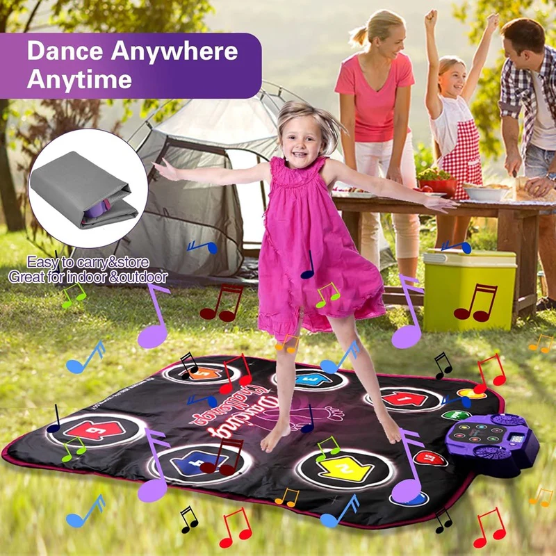 [Hometech] Interactive Dance Mat with 5 Levels of Fun and Challenges for Kids