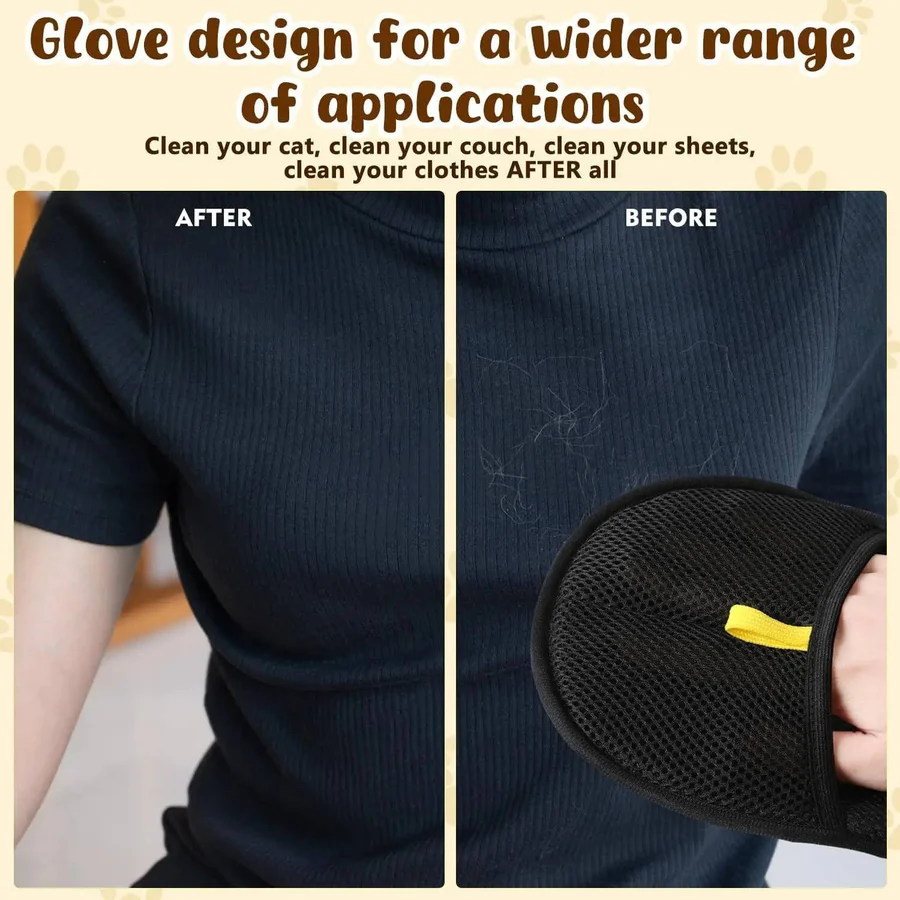 [Hometech] Pet Hair Remover Tool, Set of 2