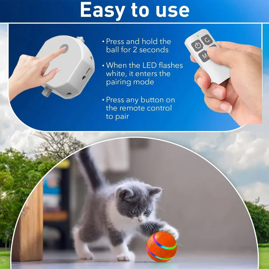 [Hometech] Interactive Dog and Cat Ball Toy