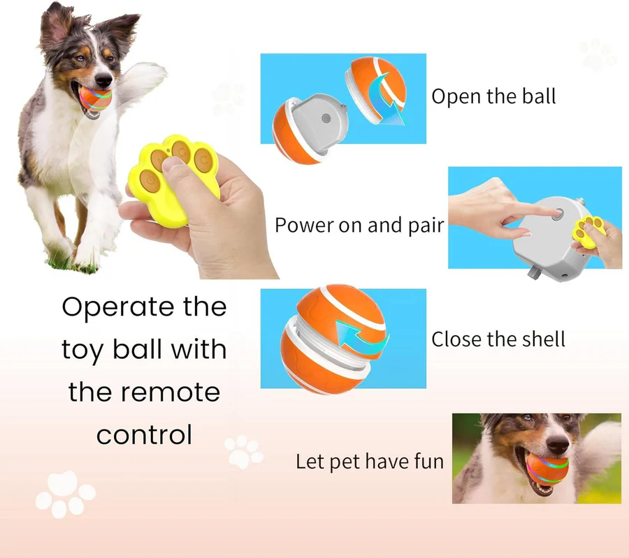 [Hometech] Interactive Dog and Cat Ball Toy