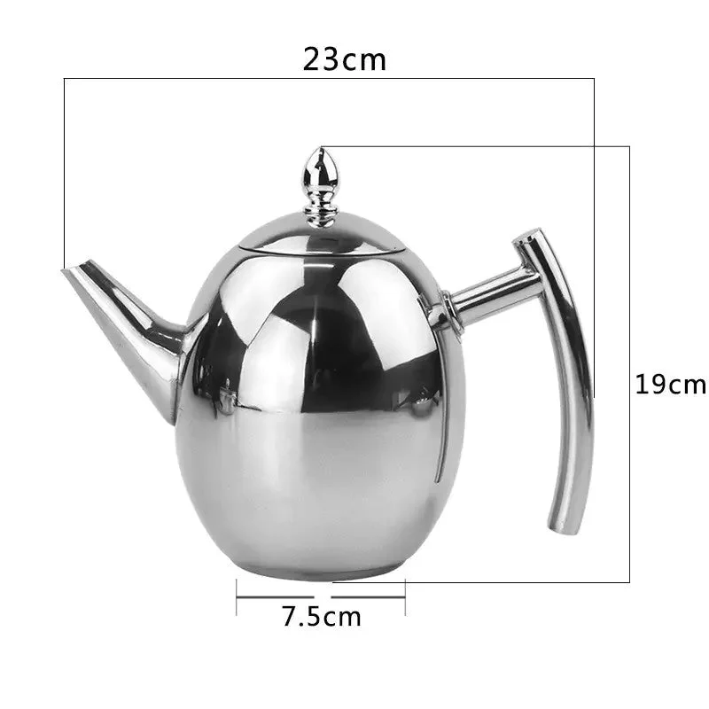 [Hometech] Elegant Stainless Steel Teapot