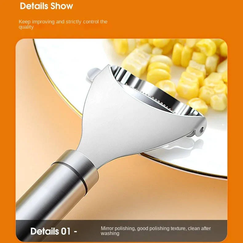 [Hometech] Stainless Steel Corn Peeler with Ergonomic Grip