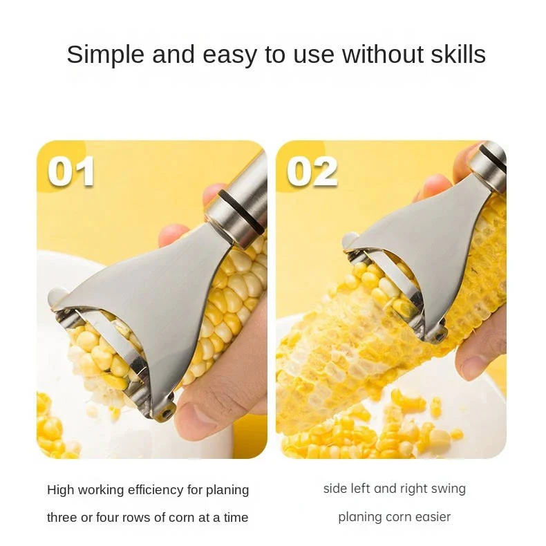 [Hometech] Stainless Steel Corn Peeler with Ergonomic Grip