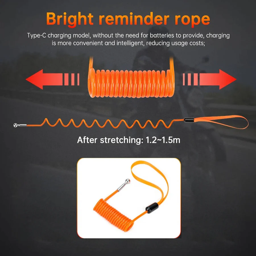 [Hometech] Motorcycle Disc Lock Alarm with 120dB Siren