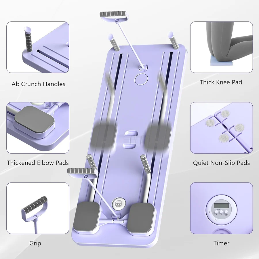 [Hometech] Foldable Pilates Reformer Board for Home & Travel