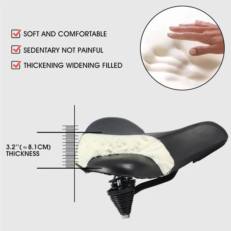 [Hometech] Memory Foam Bike Saddle with Ventilation for Long Rides