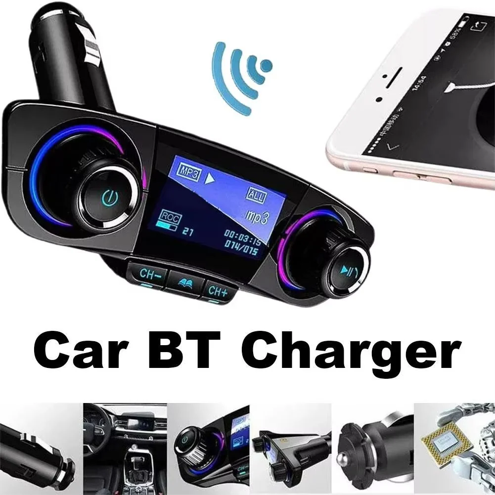 [Hometech] Bluetooth 5.0 Car FM Transmitter with USB Charger
