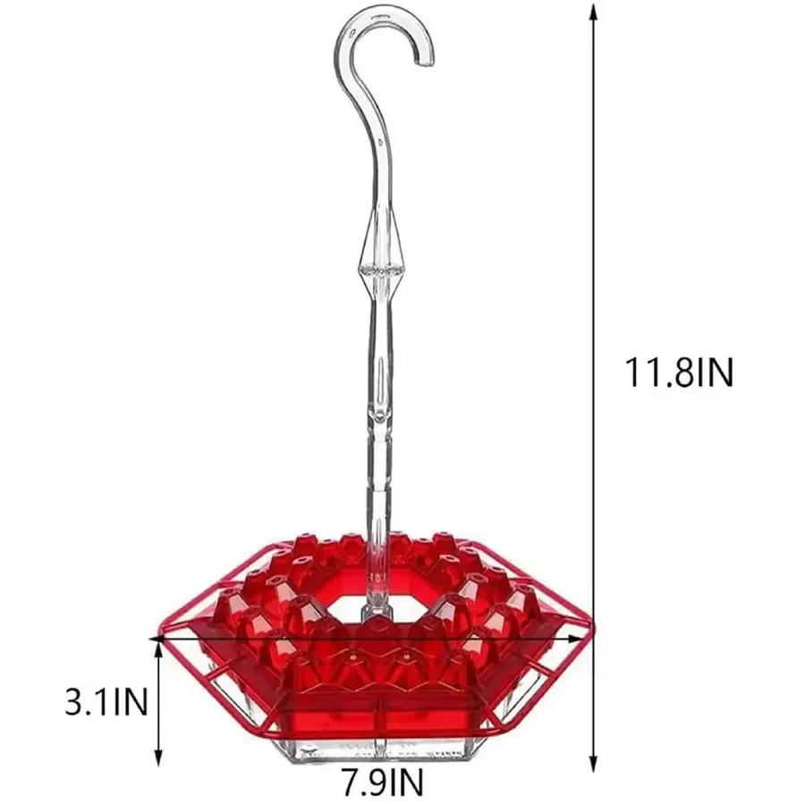 [Hometech] Hanging Hummingbird Feeder Leak Proof Design with Ant Protection & Perch