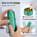[Hometech] Aluminum Pill Organizer – 7 Days Travel Pill Case with Compartments