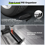 [Hometech] Aluminum Pill Organizer – 7 Days Travel Pill Case with Compartments