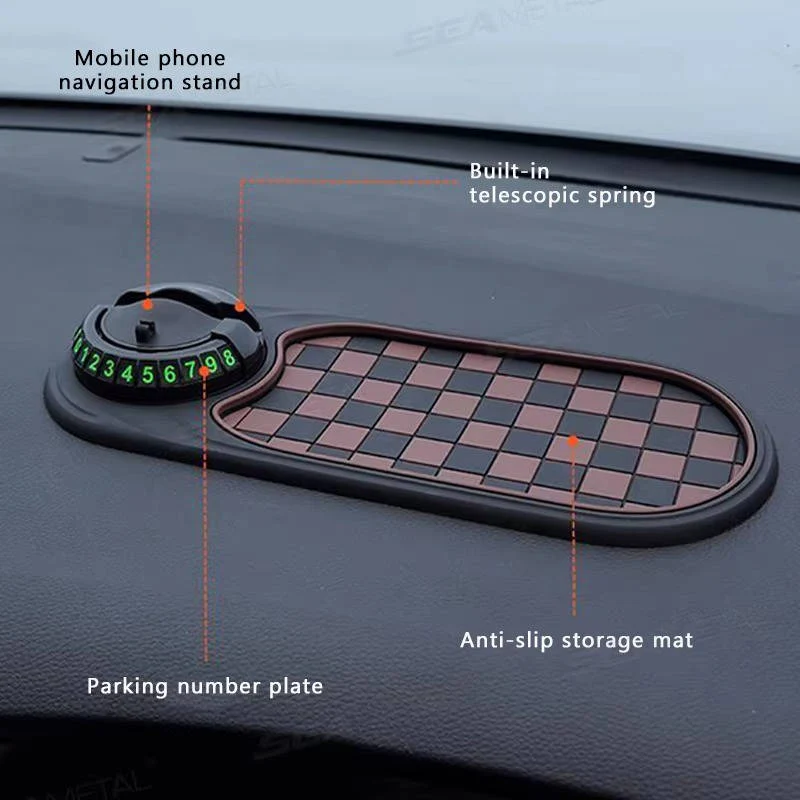 [Hometech] Universal Car Phone Holder with Anti-Slip Dash Mat