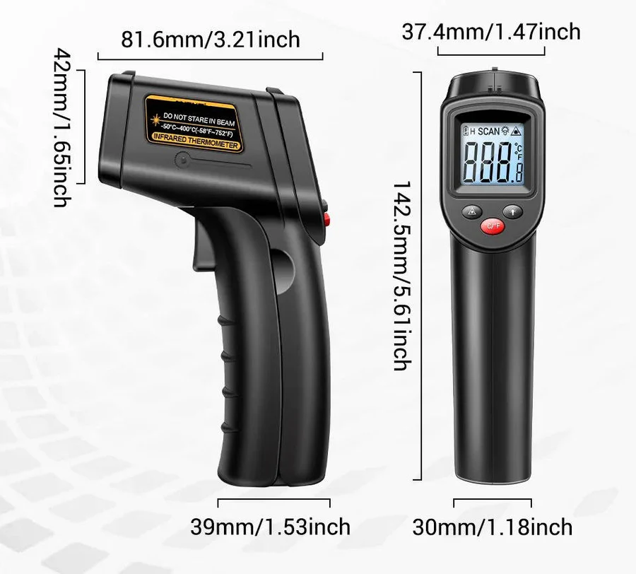 [Hometech] Infrared Laser Thermometer for Contact Free Measurement