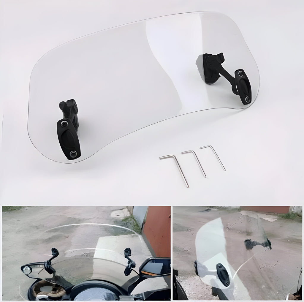 [Hometech] Adjustable Touring Windshield Extension for Motorcycles