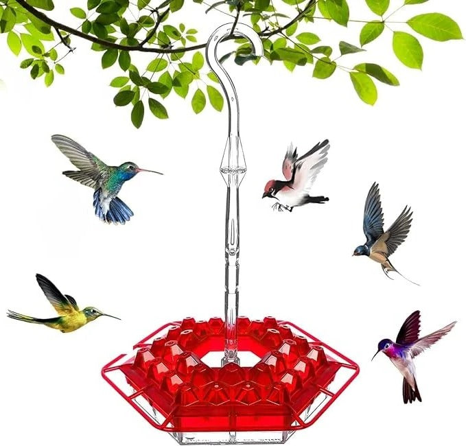 [Hometech] Ant Proof Hummingbird Feeder with Outdoor Hanging Perch