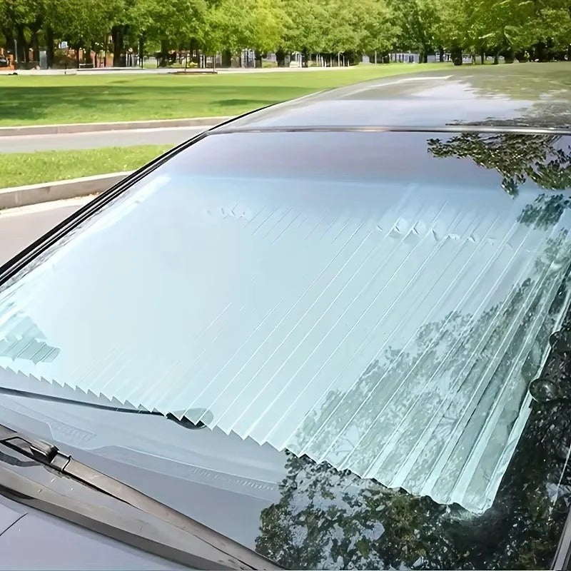 [Hometech] Retractable Car Windshield Sunshade Curtain Set for Front and Rear Windshields