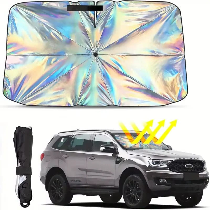 [Hometech] Windshield Sun Shade, Umbrella Foldable UV Blocking Car Sunshade