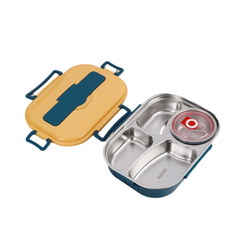 [Hometech] Thermal Lunch Box with 4 Compartments, Stainless Steel