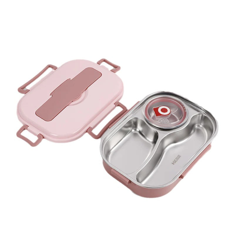 [Hometech] Thermal Lunch Box with 4 Compartments, Stainless Steel