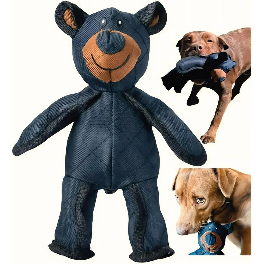 [Hometech] Chew Resistant Interactive Bear Dog Toys for Heavy Chewers