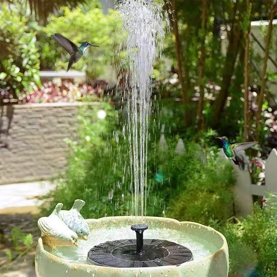 [Hometech] Solar Powered Garden Fountain Pump