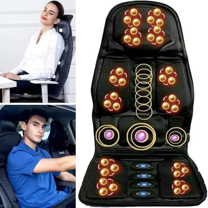 [Hometech] 8 Mode Massage Chair Pad with Heated Back Neck Cushion
