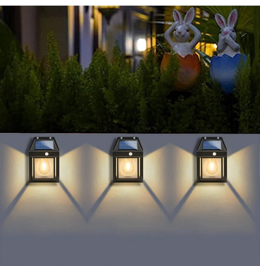 [Hometech] Solar Wall Lamp Outdoor, Set of 2