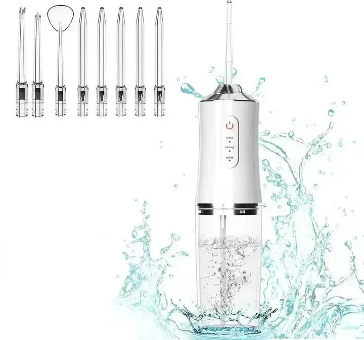 [Hometech] Rechargeable Water Flosser with Replaceable Nozzles