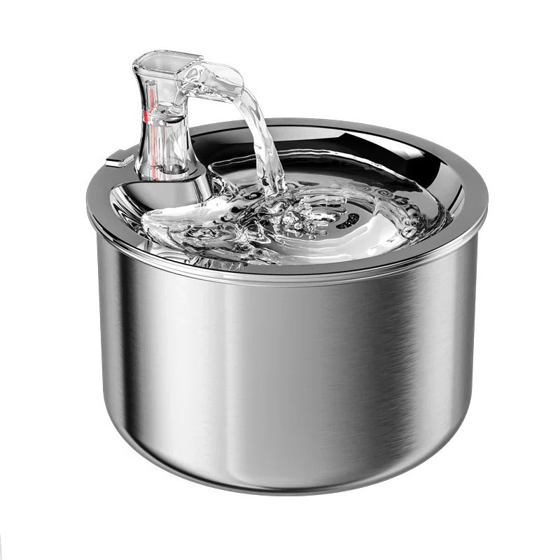 [Hometech] Stainless Steel Cat Water Fountain with Filter and Sensor