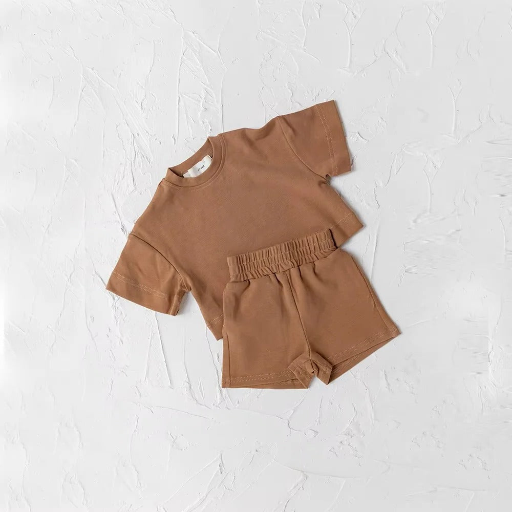 [Hometech] Kids Summer Outfit – Set of 2, T-Shirt and Shorts