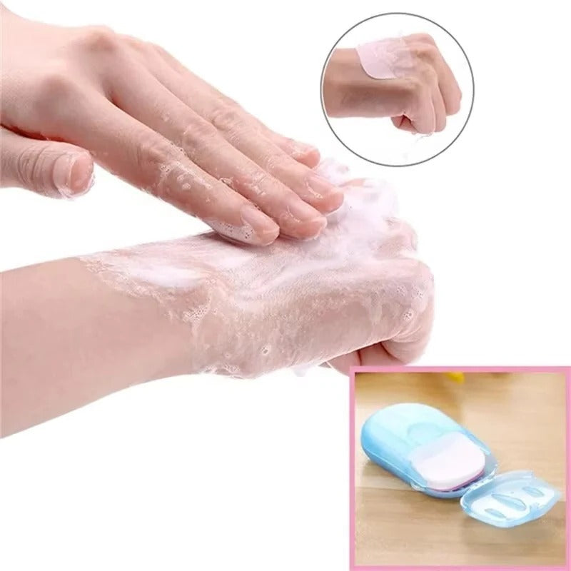 [Hometech] Pocket Soap Paper Sheets for Travel, Hiking & Camping